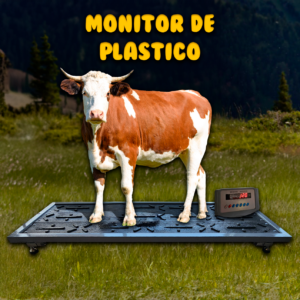 Báscula Ganadera Portabe 2 Toneladas + Monitor de plastico